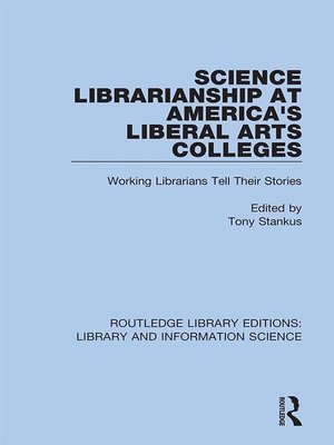 cover image of Science Librarianship at America's Liberal Arts Colleges
